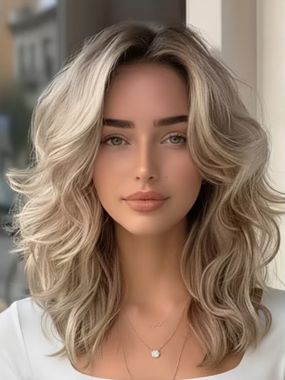 20 Inch Gradient Blonde Curly 13x4 Lace Front  Long Loose Wave .